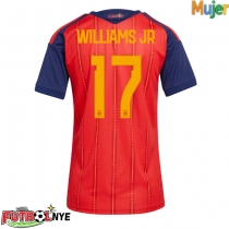 Camiseta España Nico Williams #17 Primera Equipación para mujer Mundial 2026 manga corta